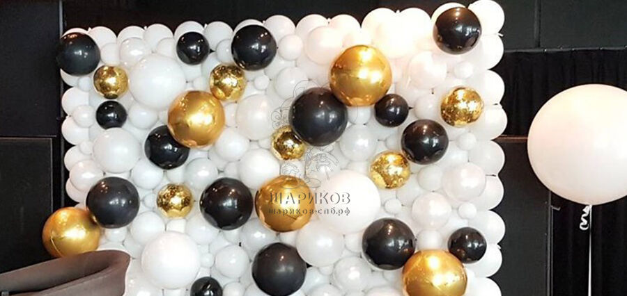 Как сделать красивый фон из воздушных шаров