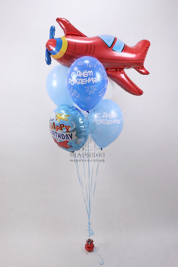 Как сделать самолет из воздушных шаров \ How to make a plane out of balloons